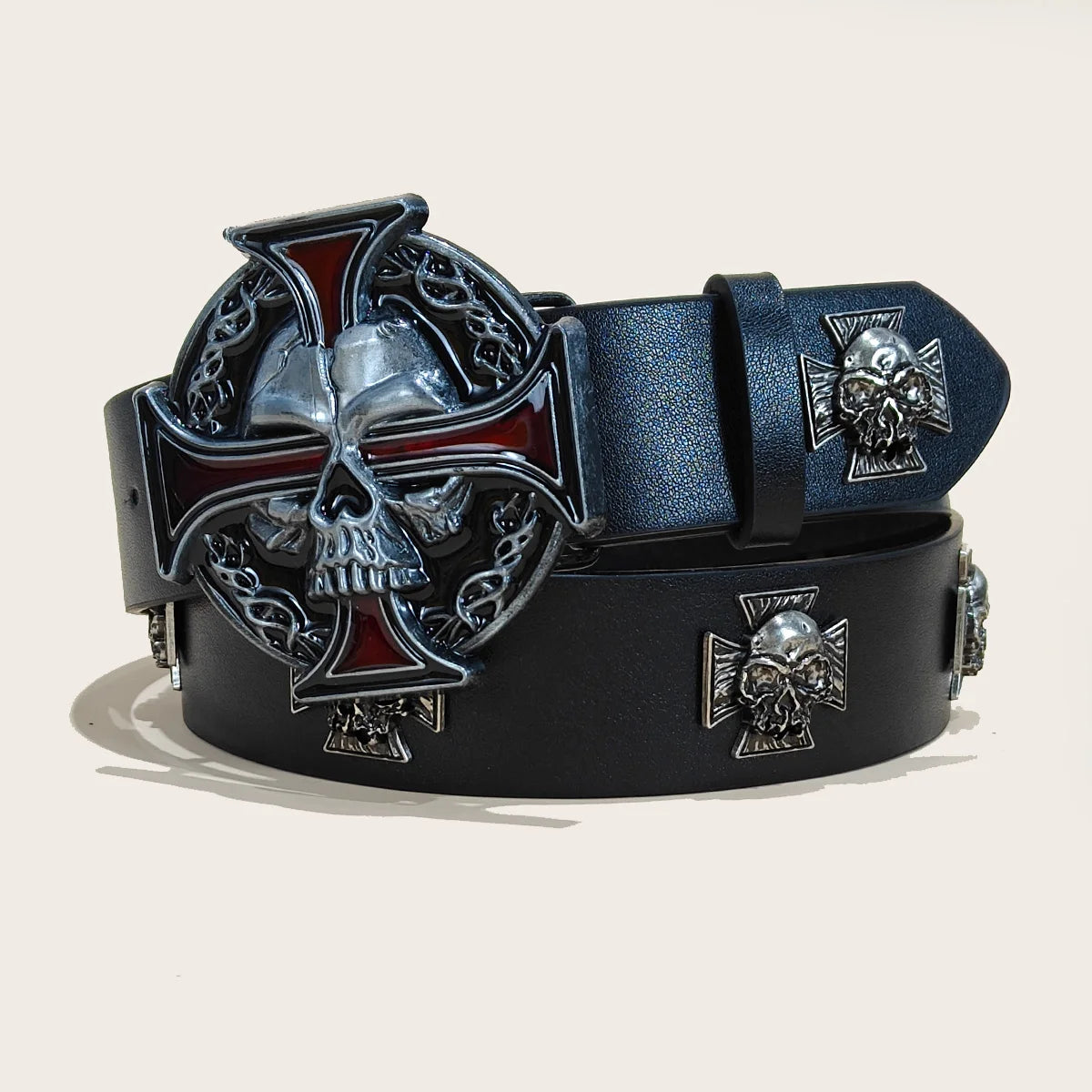 New Rivet Belt Metal Belt Men And Women Punk Hardware Jeans Belt Y2K Belt PU Leather Wide Adjustable Women's Belt Accessories