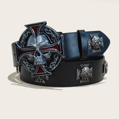 New Rivet Belt Metal Belt Men And Women Punk Hardware Jeans Belt Y2K Belt PU Leather Wide Adjustable Women's Belt Accessories