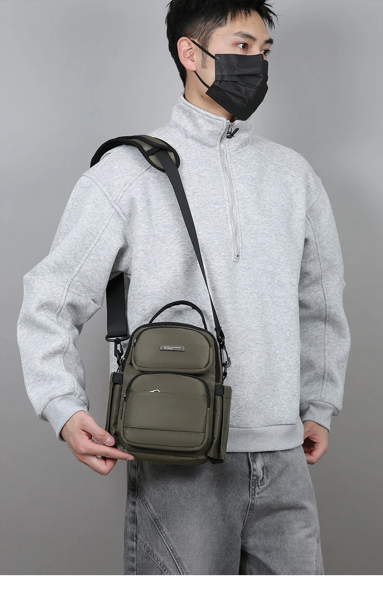 Men's Bag Outdoor Travel Shoulder Bag High Quality Nylon Crossbody Bags For Man Multi Functional Men's Handbag Bag Waist Packs