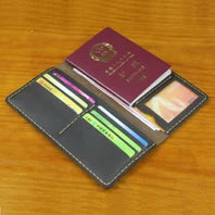 Fashion PUNK Handmade Crazy Horse Genuine Leather Wallet Men Money clip Short Wallet Bag Stud male Purse Card Holder Wallet