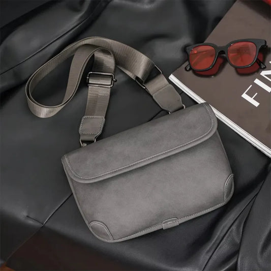 Casual Fashion Crossbody Bag Men Flap Shoulder Bag Vintage Design Shoulder Messenger Bags Unisex Mobile Phone Sling Handbags