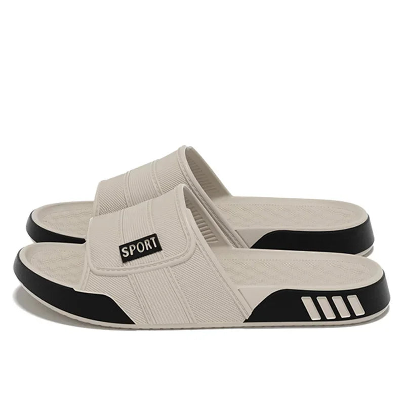 Fashion Big Size 40-47 Soft Bottom Chinelo Slide Men's Summer New Indoor Outdoor Comfortable Slippers for Man Streetwear Sandals