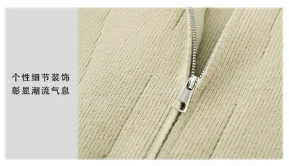 2026 Autumn Men's High Quality Comfortable Loose Solid Color Knitted Cardigan jacket Men's Fashion Trend Casual Sweater men