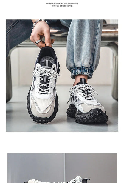 Men's sports running shoes breathable anti slip casual sneaker outdoor walking shoes for male students and men