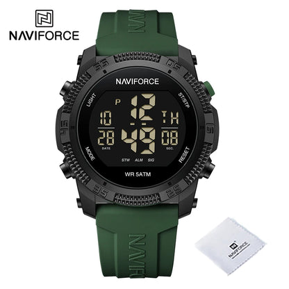 New Style NAVIFORCE Fashion Waterproof Men's Electronics Wrist Watch Sports Luminous Watches Silicone Strap Male Clocks Gifts
