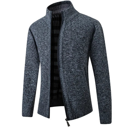 LEGIBLE 2025 Men's Sweaters Autumn Winter Wool Zipper Cardigan Sweaters Man Casual Knitwear Sweatercoat Male
