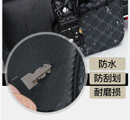 Luxury Plaid Crossbody Bags Men Fashion Buckle Flap Men's Crossbody Bag Casual Shoulder Bag Male Waterproof Business Sling Bags