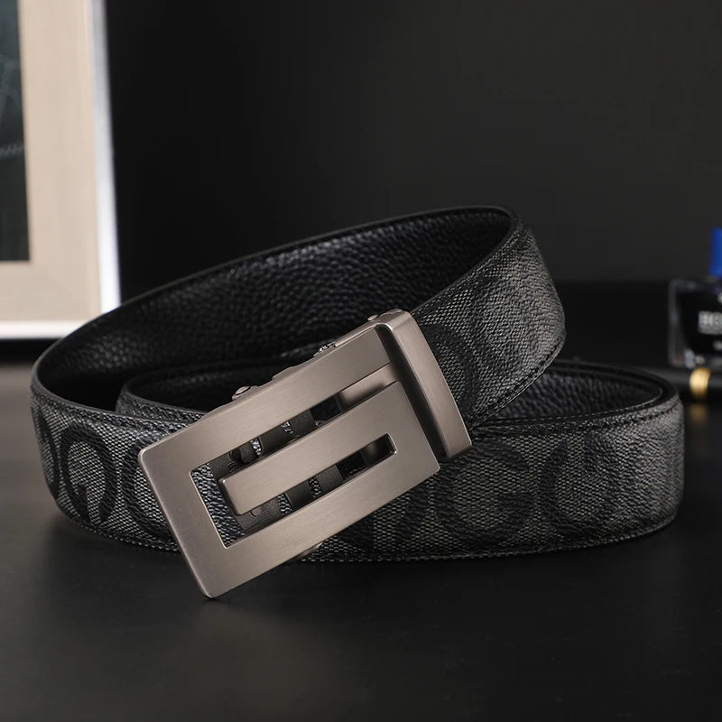 New Business Men's Belt Genuine Leather Male Belt Luxury Brand Alloy Metal Buckle Designer Belts men Waist Strap Belt for Jeans
