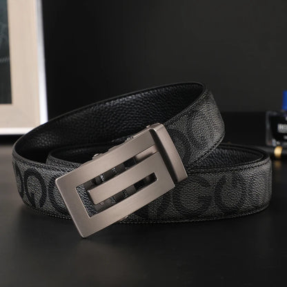 New Business Men's Belt Genuine Leather Male Belt Luxury Brand Alloy Metal Buckle Designer Belts men Waist Strap Belt for Jeans