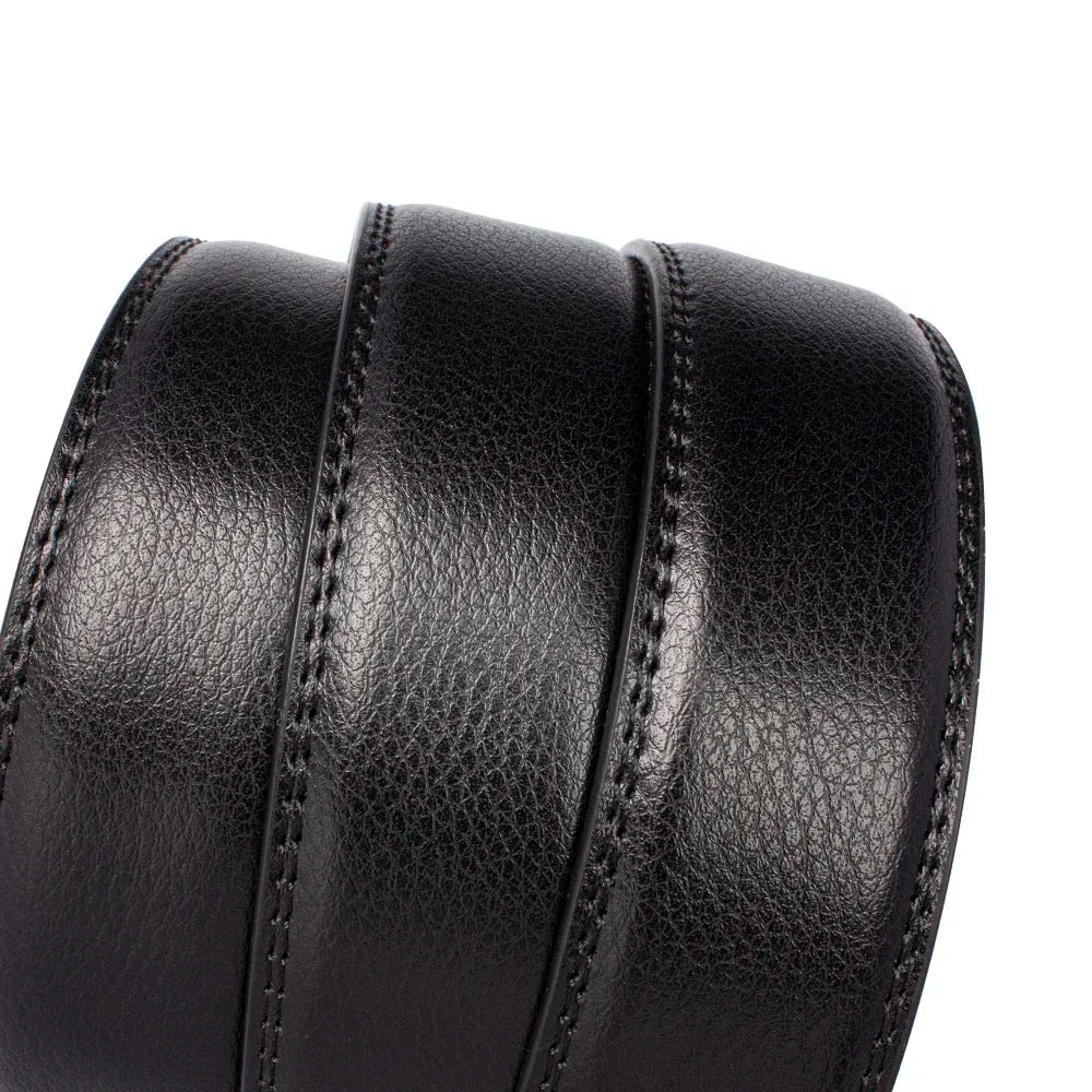 Genuine Leather Belts Without Buckle for Men Women High Quality Male Jeans Belt Large Size Belt No Buckle for Automatic Buckle