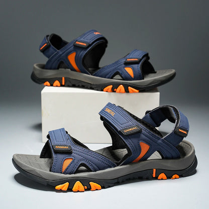 Men's Casual Sports Sandals Outdoor Hiking Sandals Comfortable Non-Slip Beach&Trekking Sandals Plus Size Adjustable