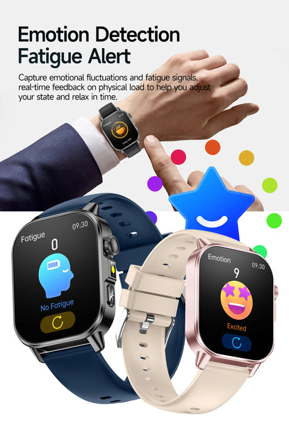 2026 Top Nursing Grade ECG+PPG Smart Watch Men Accurate Blood Pressure Lipids Uric Acid 2.0-inch AMOLED Screen HD Call Watch Men