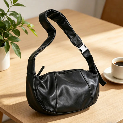 2026 New Fashion Men Crossbody Bag Soft Leather Hobos For Men Dumpling Crossbody Bags Luxury Brand Design Shoulder Bags Totes