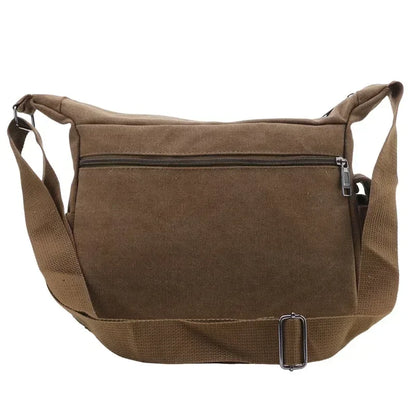Men's Canvas Shoulder Bag Casual Tote Travel Crossbody Bag Luxury Messenger Bag High Quality Fashion Handbag Chest Bag