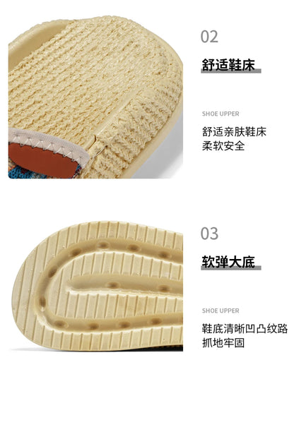 Men's European and American Style Outdoor Slippers, Thick-soled Fashionable Flip Flops for Beach and Leisure