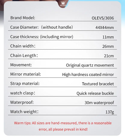 OLEVS 3696 Quartz Watch For Men Luxury Calendar Waterproof Business Men's Wristwatch Luminous Big Dial Fashion Simple Man Watch