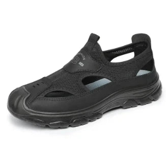 2025 Summer Men's Sandals New Hollow Breathable Beach Shoes Ultra Light Anti Slip Summer Casual Shoes Walking Shoes
