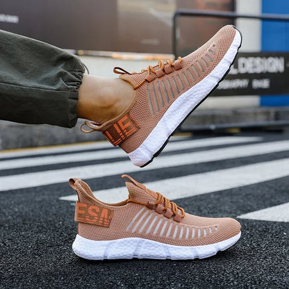 Summer Men Sneakers Lightweight Breathable Mesh Outdoor Casual Shoes Fashionable Tennis Training Shoes Men's Free Shipping