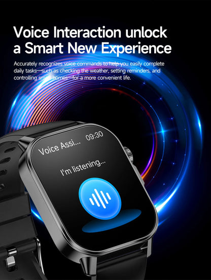 2026 Top Nursing Grade ECG+PPG Smart Watch Men Accurate Blood Pressure Lipids Uric Acid 2.0-inch AMOLED Screen HD Call Watch Men