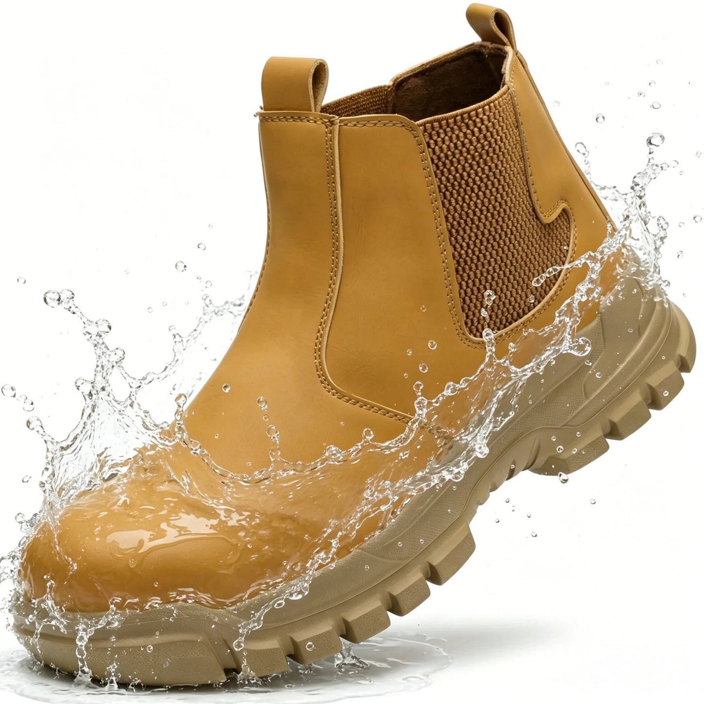 Indestructible Steel Toe Work Shoes for Men Women Rotating Button Safety Shoes Lightweight Construction Work Safety Shoes