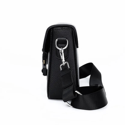 High-End Men's Stylish Crossbody Bag PU Leather Sling Bag Minimalist Business Shoulder Bag Perfect for Daily Commute Travel