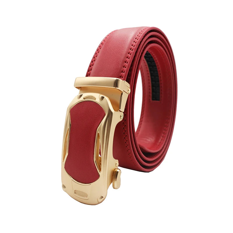 Women man Genuine Leather Belt For Female Strap Casual All-match Ladies Adjustable Belts Designer Automatic man belt buckle