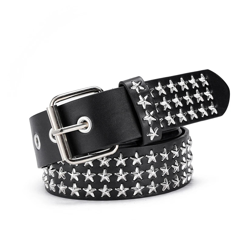 Fashion New Bronze Belt Metal Belt Men And Women Punk Hardware Jeans Belt Y2K Belt Designer Belt Women's BeltUniversal Box