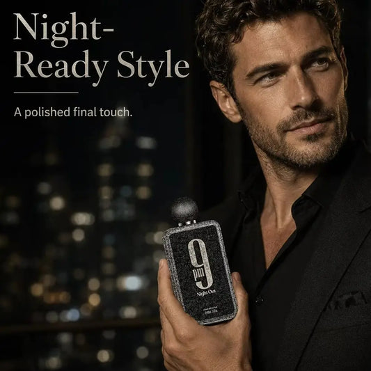 Afnan 9 PM Night Out 100ml Extrait De Parfum Dragon Fruit Bergamot Cognac Lavender Scent Unisex Luxury Perfume Spray for Night Out