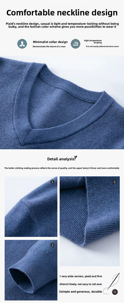 Top Grade Thick Anti-Pilling New Fashion Brand Autum Winter Knit Pullover Men Slim Fit Sweater Business Casual Woolen Jumper