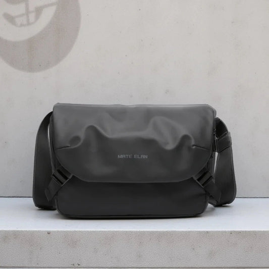 MATE ELAN Minimalism Waterproof Men Crossbody laptop Messenger Bags Simple Casual Male Nylon Travel Shoulder Bag School Bookbag