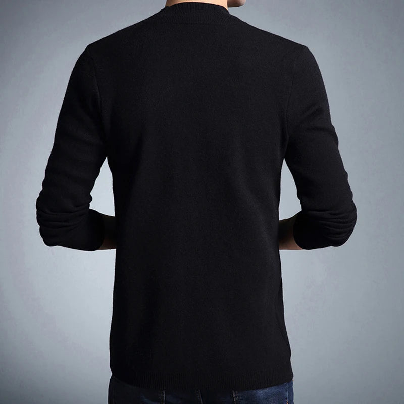 Men Spring Autumn Fashion Thin Sweater Coats Men Slim Fit V-Neck Cardigan Clothing Male Casual Knitted Jackets