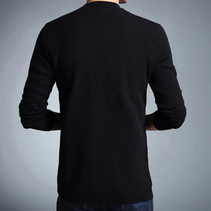 Men Spring Autumn Fashion Thin Sweater Coats Men Slim Fit V-Neck Cardigan Clothing Male Casual Knitted Jackets