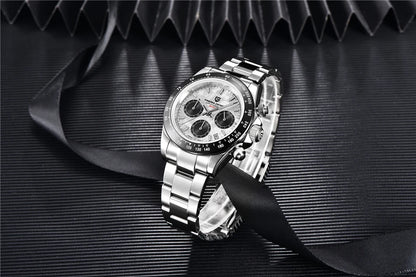 40mm New V2 PAGANI DESIGN Classic fashion Men Quartz Watches Sapphire Retro Chronograph Stainless Steel Waterproof Watch for Men