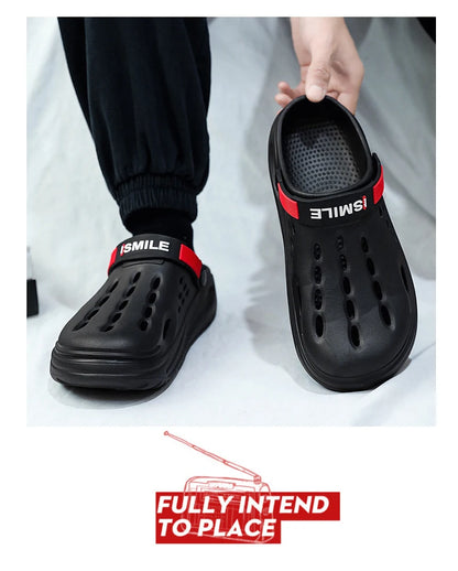 Classic Summer Clogs Men Slippers Breathable Garden Shoes Outdoor Comforty Beach Slippers Home Slippers Antiskid Slippers