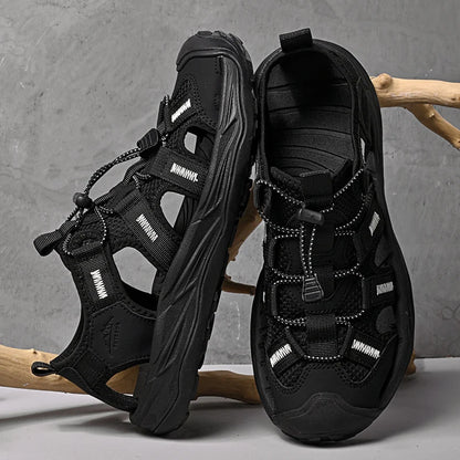 Comfy Summer Mens Sandals Mesh Casual Shoes Outdoor Male Beach Shoes Leisure Walk Wading Aqua Shoes Quick Dry Sandalias Sandaly