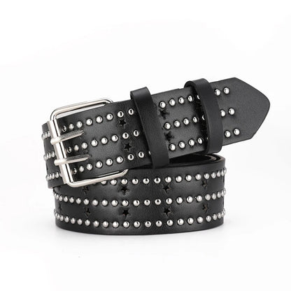 Fashion New Bronze Belt Metal Belt Men And Women Punk Hardware Jeans Belt Y2K Belt Designer Belt Women's BeltUniversal Box