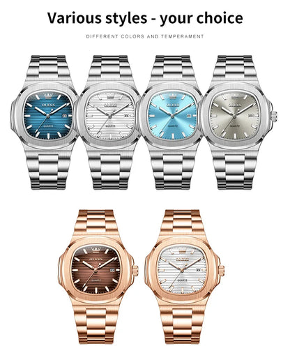 OLEVS 3696 Quartz Watch For Men Luxury Calendar Waterproof Business Men's Wristwatch Luminous Big Dial Fashion Simple Man Watch