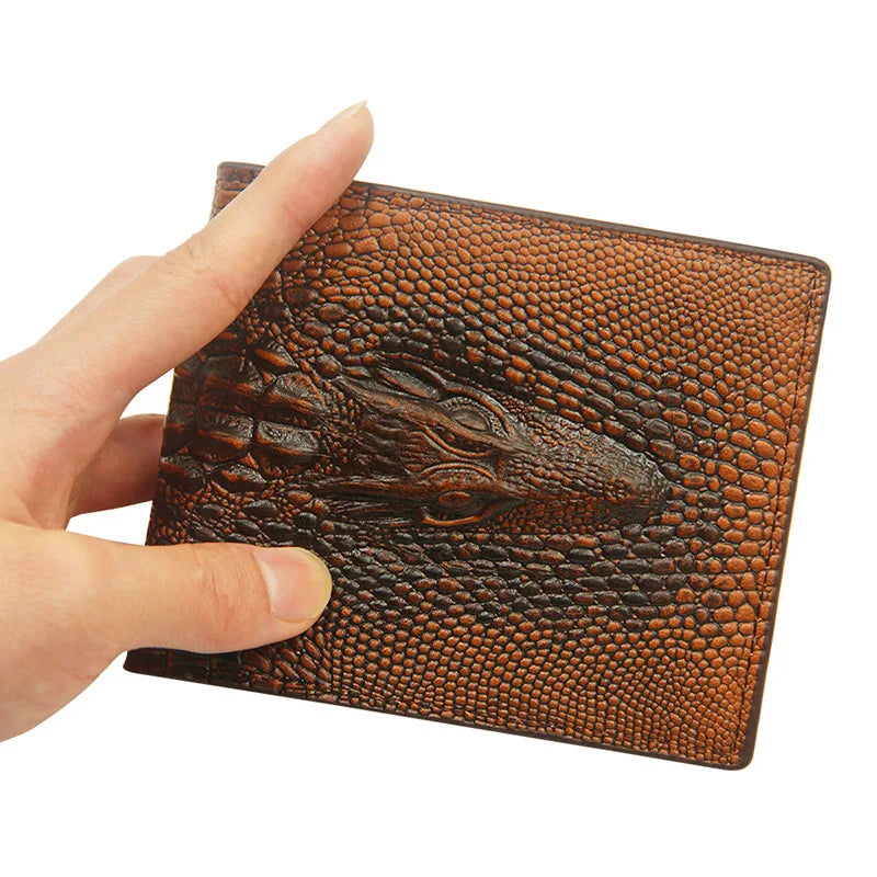 Men's Wallets Luxury Alligator Pattern Men Money Bag Safe Clutch Bag Business Style Male Money Purse Card Fashion Casual Holder