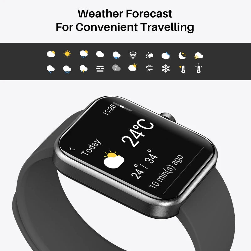 Refurbished TOZO S2 Smartwatch Waterproof 5ATM Smart Watch Alexa Built-in Fitness Tracker Swim Sport Watch for Android IOS