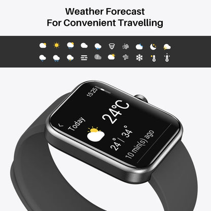 Refurbished TOZO S2 Smartwatch Waterproof 5ATM Smart Watch Alexa Built-in Fitness Tracker Swim Sport Watch for Android IOS