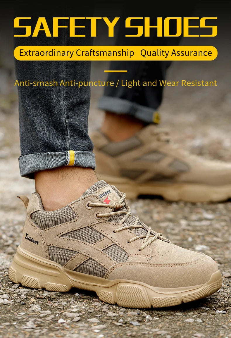 Insulation 10KV Safety Shoes Men Anti-smash Breathable Electrician Welding Work Boots  Puncture-Proof Male Footwear