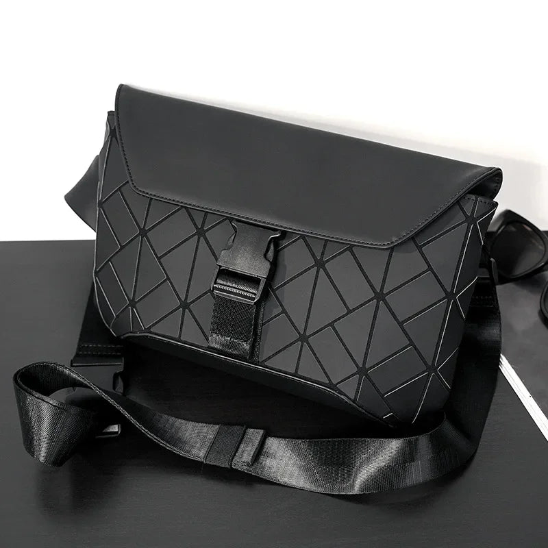 High-quality Fashion Men's Crossbody Bag Geometric Shoulder Messenger Bag Men Back Pack Waist Bag Crossbody Bags for Men Satchel