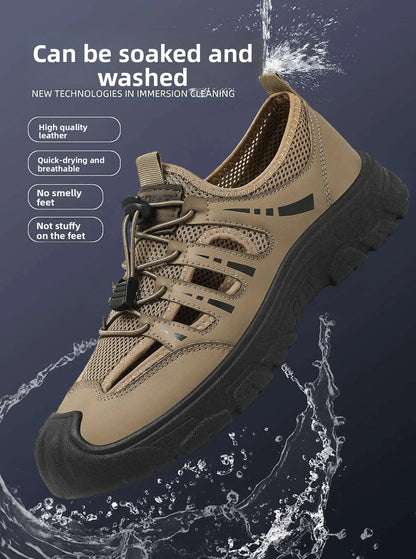 Men's 2026 Summer New Fashion Breathable River Trekking Shoes, Outdoor Beach Shoes, Soft Sole Quick-Dry Footwear