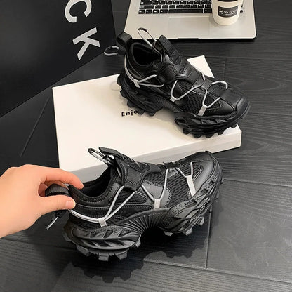 Men's Paris Shoes Top Version 2025 New Fashion Trend Dad Shoes Thick Bottom Heightening Casual Sports Shoes Rubber Outsole