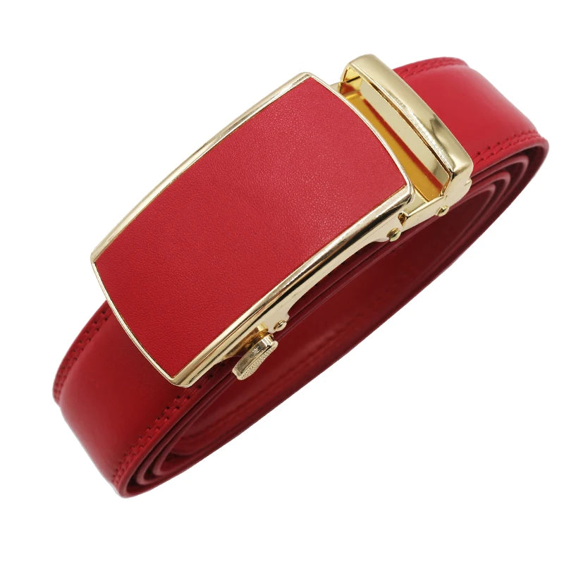 Women man Genuine Leather Belt For Female Strap Casual All-match Ladies Adjustable Belts Designer Automatic man belt buckle