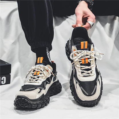 Men's sports running shoes breathable anti slip casual sneaker outdoor walking shoes for male students and men