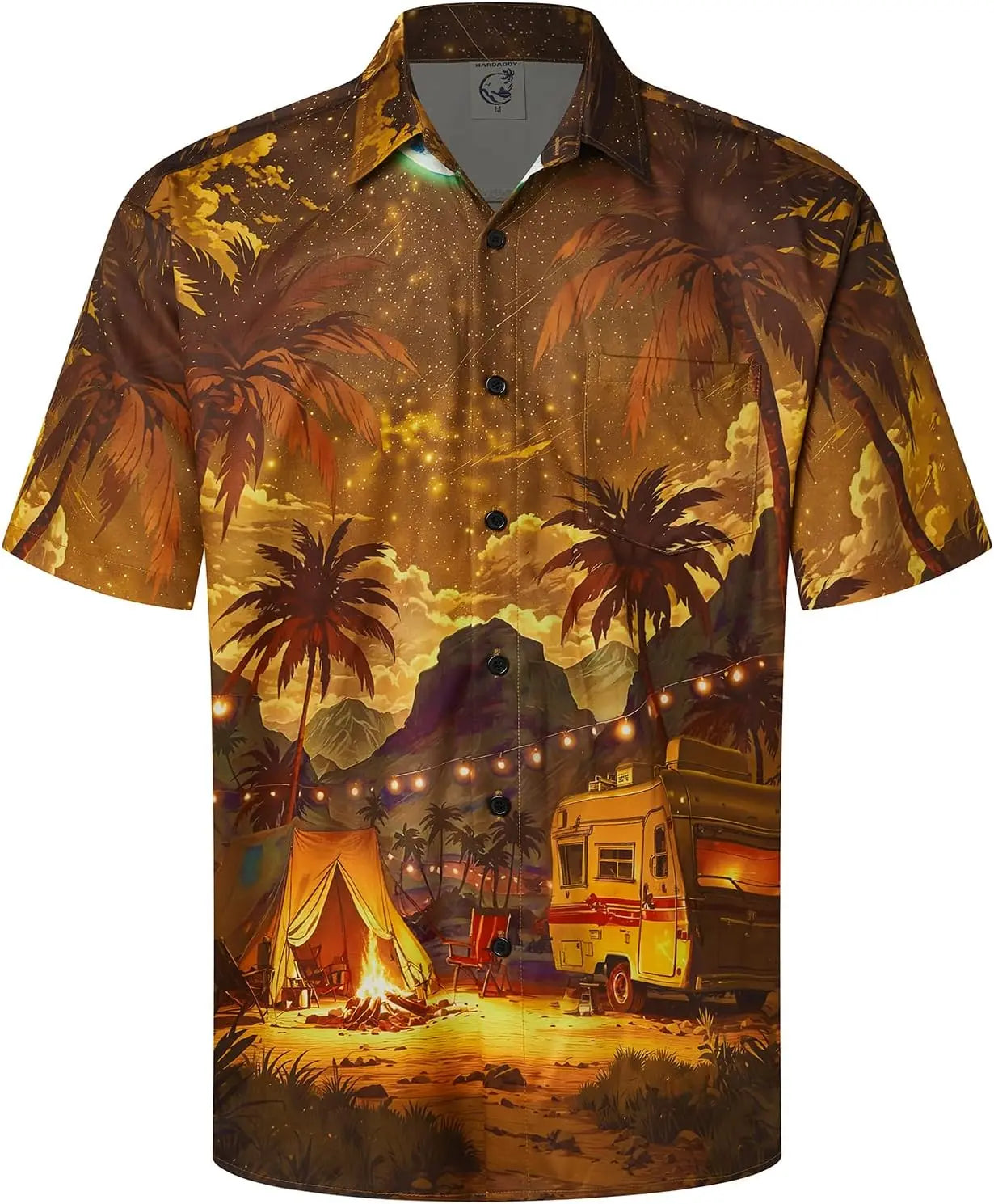 Men's Coconut Tree 3D Print Shirt for Summer - Quick-Drying, Loose Fit, Suitable for Everyday Wear, Perfect for Beach Vacations