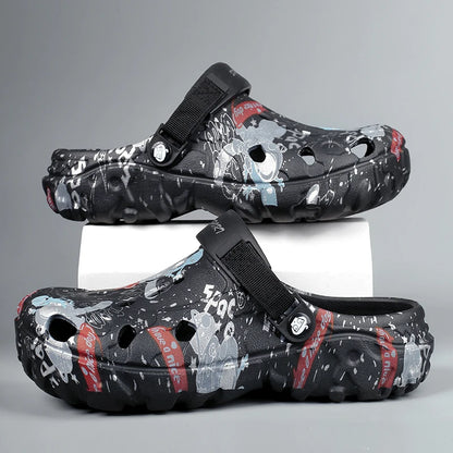 Summer Slippers Men Clogs Platform Male Beach Sandals Outdoor Casual Non-slip Footwear Men Sandals Leisure Shoes