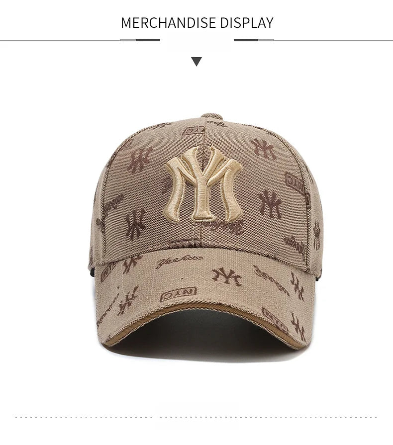 Fashion New High Quality Women Men Cap Hat Cool Lady Male MY Letters Baseball Cap Outdoor Visors Sun Cap Hat For Women Men