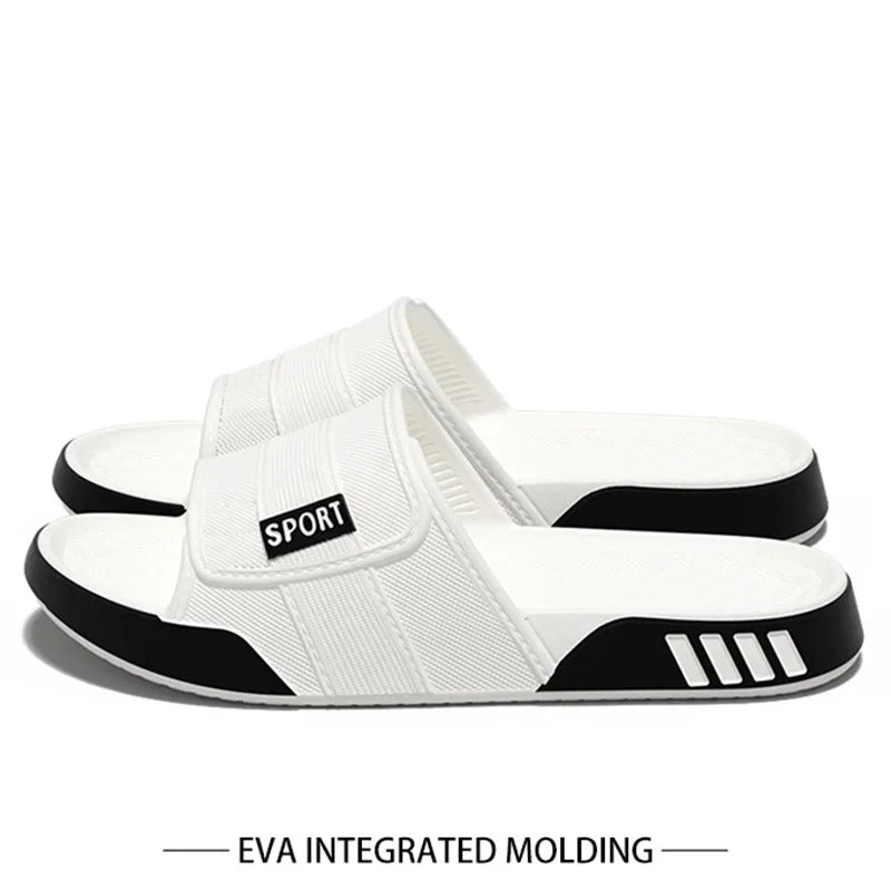 Fashion Big Size 40-47 Soft Bottom Chinelo Slide Men's Summer New Indoor Outdoor Comfortable Slippers for Man Streetwear Sandals